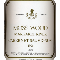 1991 Moss Wood Cabernet Sauvignon Label