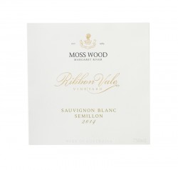 2014 Moss Wood Ribbon Vale Sauvignon Blanc Semillon Label