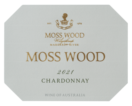Label of MOSS WOOD 2021 Chardonnay