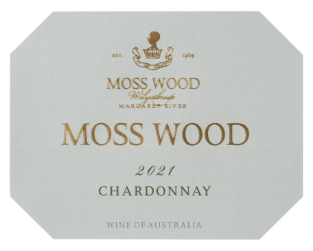 MOSS WOOD 2021 Chardonnay Label of MOSS WOOD 2021 Chardonnay