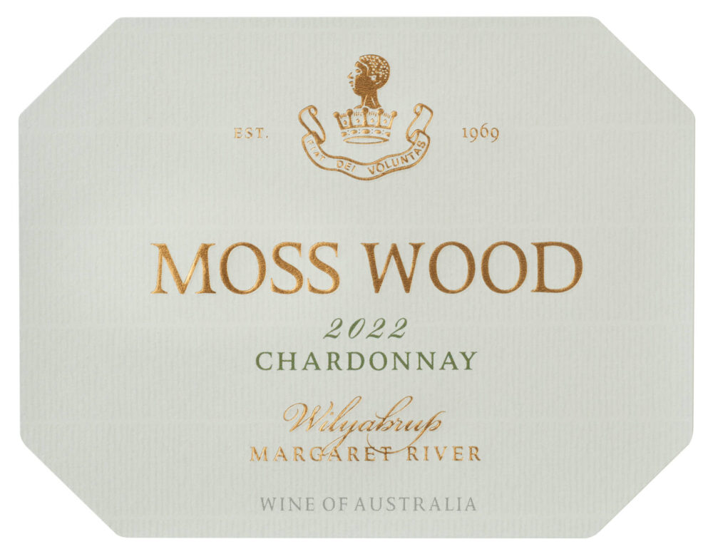 Moss Wood label Chardonnay 2022