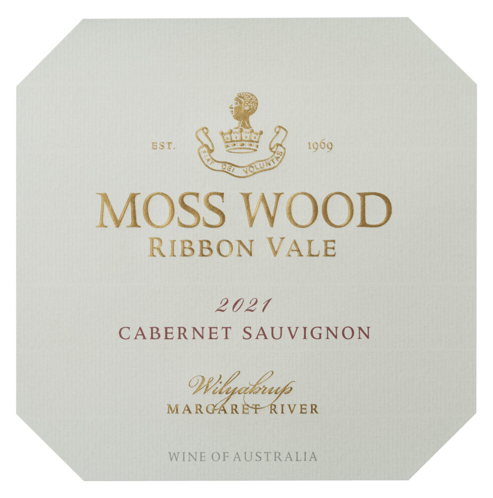 Moss Wood Ribbon Vale 2021 Cabernet Sauvignon label